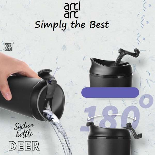 Deer Thermal Suction Bottle (300ml) - Customize with Name-2