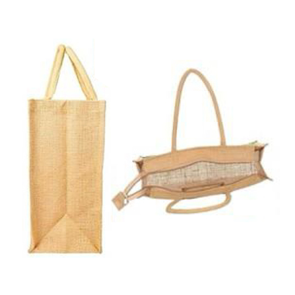 JUTELINE Jute Bags with Canvas Pocket | Size - 20*16*5 inch-1