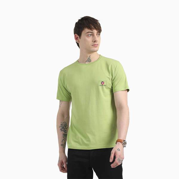 Caslay Organic Crew Neck T-Shirt (Olive Green)