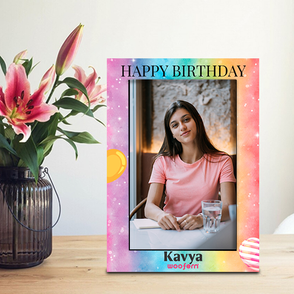 Customized table Top Photo Frame for Birthday-1