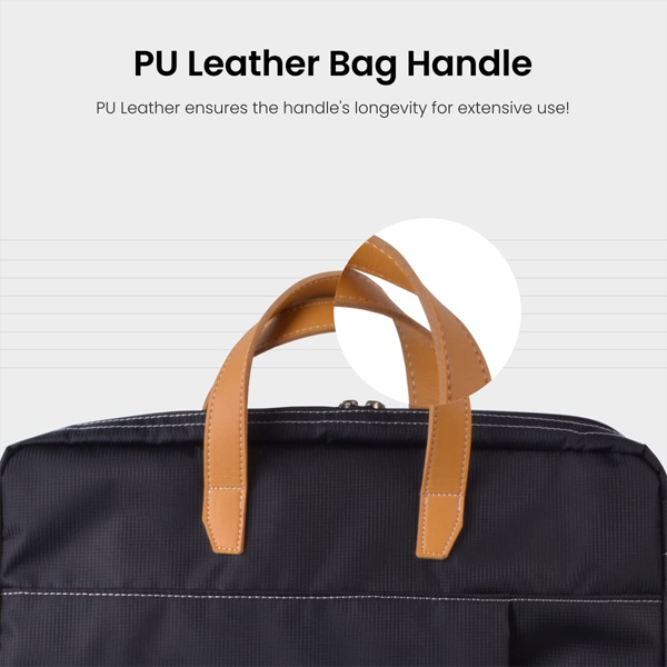 Portronics Encase 102 Laptop Bag for 15.6 Inch Men & Women (Black)-2