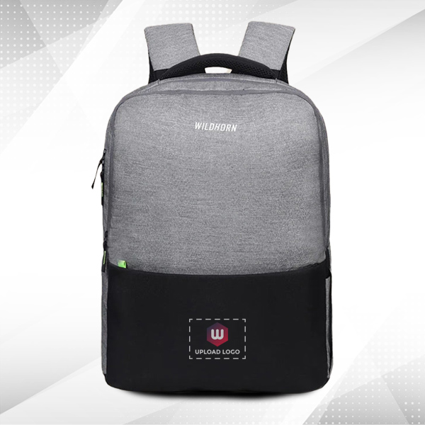 WILDHORN Munich Laptop Backpack (Grey Melange & Black)