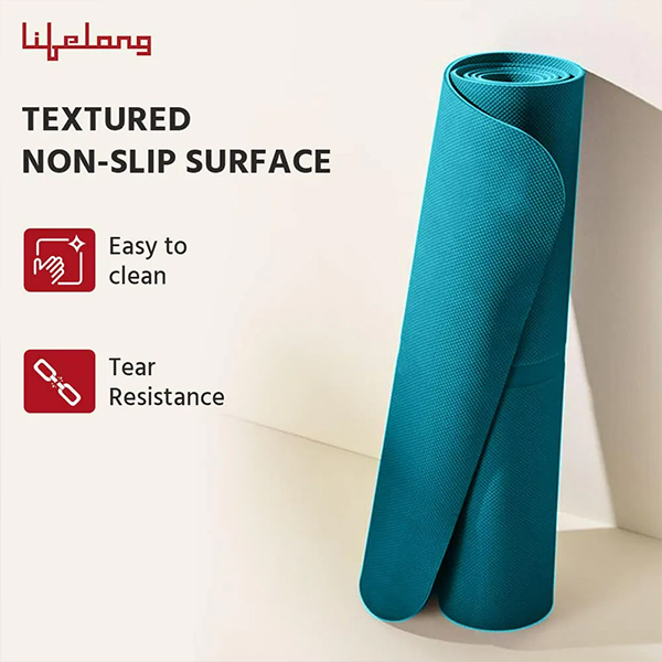 Lifelong LLYM94 Yoga Mat for Women & Men EVA Material 6mm Black-5