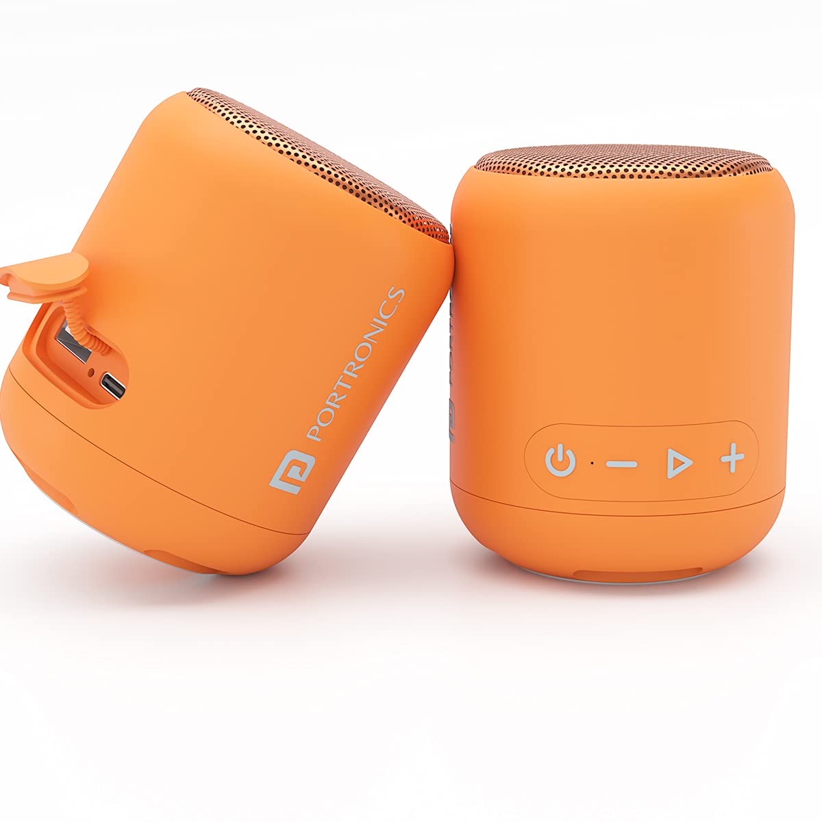 Portronics SoundDrum 1 10W TWS Portable Bluetooth 5.3 Speaker (orange)-6