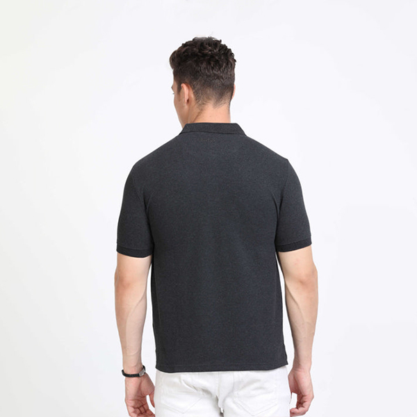 Caslay Polo T-Shirt (Charcoal Melange)-4