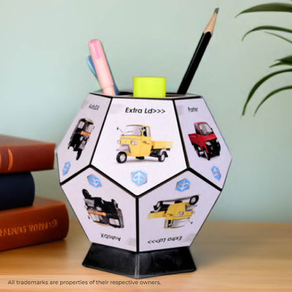 Rotating Pen Stand – Multi-Side Promotional Branding-2