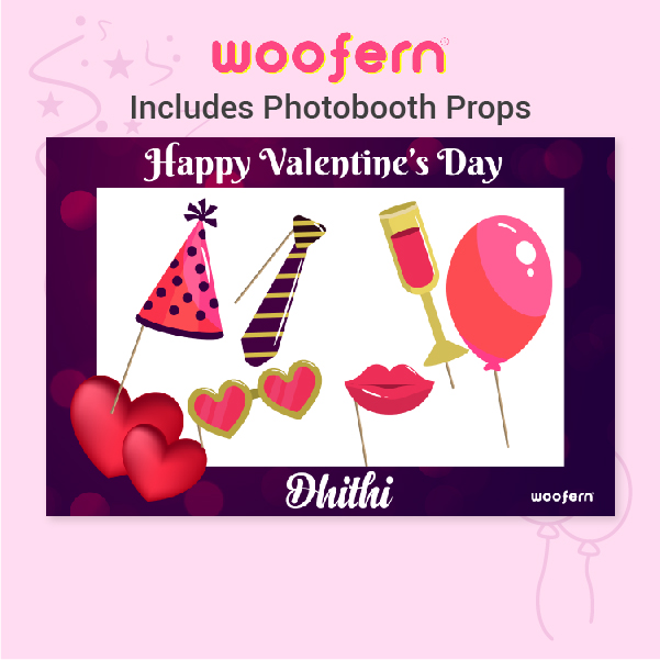 Valentine Selfie with Customize Photo Booth Frame-3