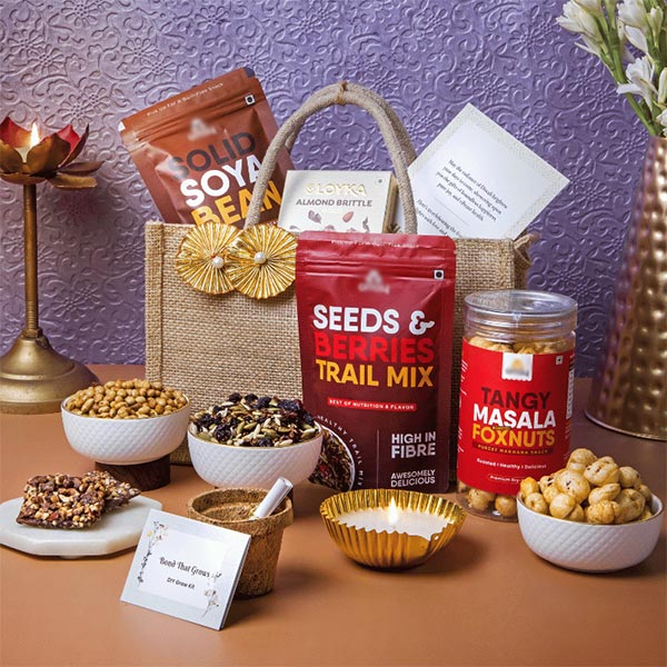 Nourish & Nibble Diwali Jute Bag-0