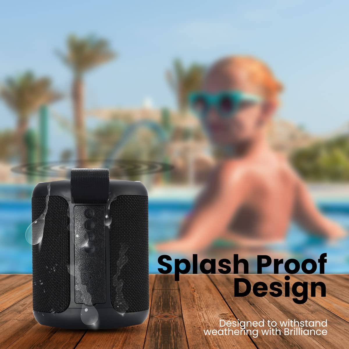 Portronics SoundDrum P 20W Portable Bluetooth Speaker (Black)-7