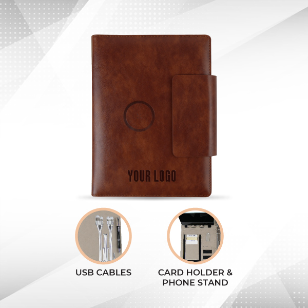 Prestige Power Bank Folder (Brown)-2