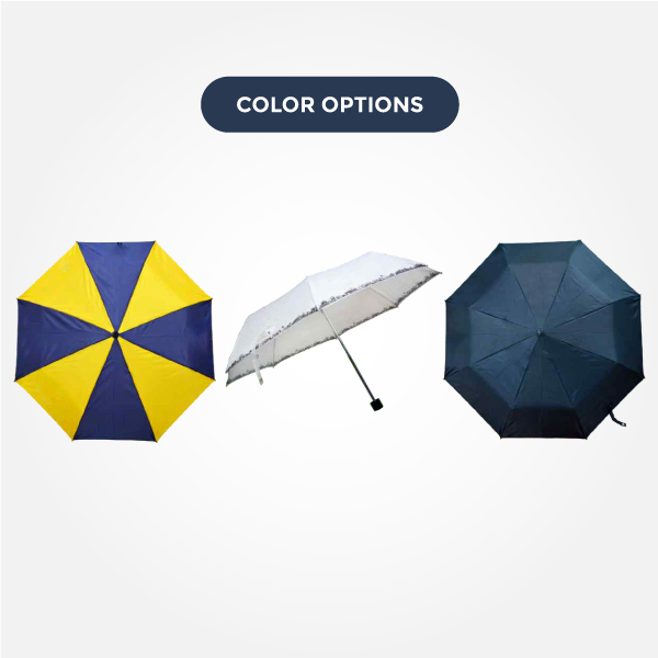 3 Fold Ho Promotional Umbrella Customizable for Corporate & Travel Use - 21.5 Inch-4