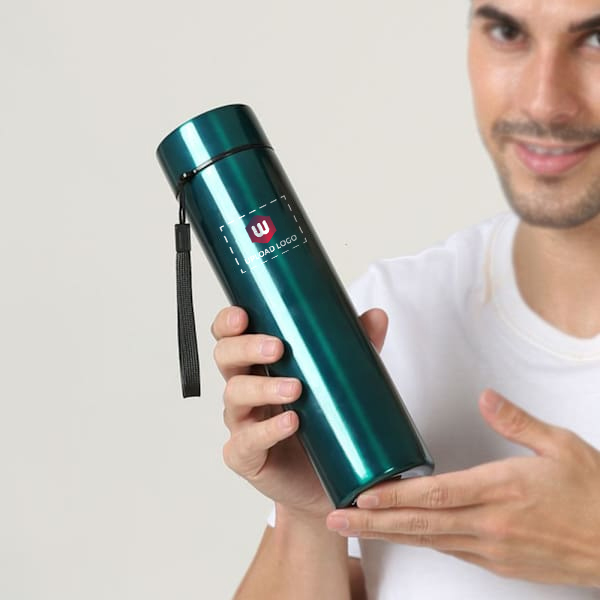 Stainless Steel Bottle (Green) - Custom with Logo-1