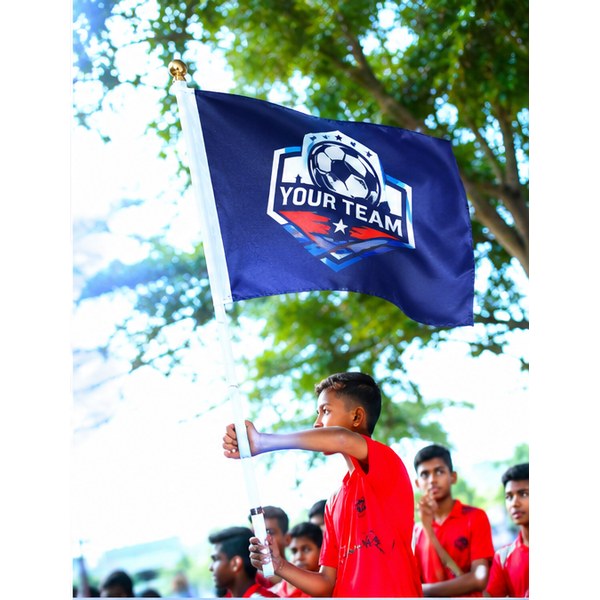 Personalized Team Flags with Logo & Text (4 x 2)-1
