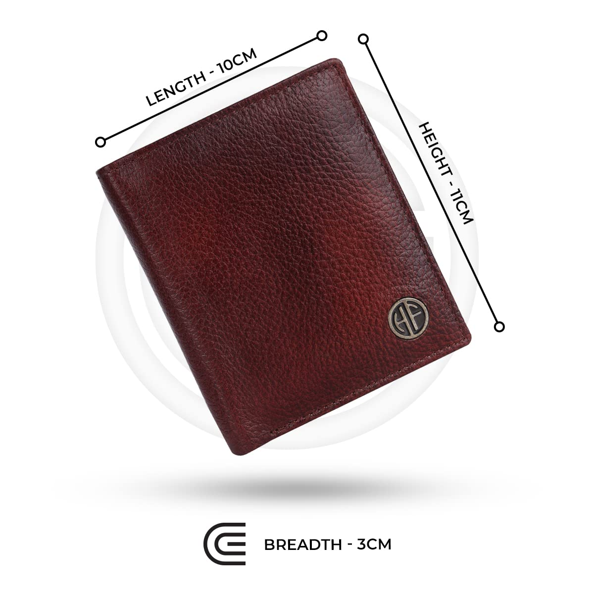 HF Men's Executive Leather Gift Set – Wallet, Keychain & Pen | Premium Corporate Gift (Breezewood Brown)-3