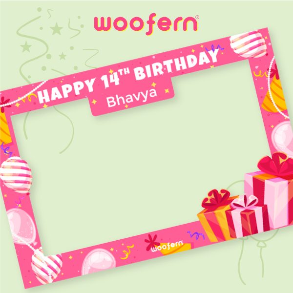 Pink-themed Custom Selfie Photo Booth - Size-3*2 ft-2