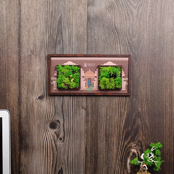 Forest Wall Frame with Moss Tiles-5