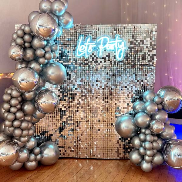 Dazzling Silver Sequin Shimmer Party Backdrop-1