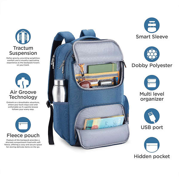 American Tourister Segno VE Laptop Backpack with Custom Logo (Style 04)-1