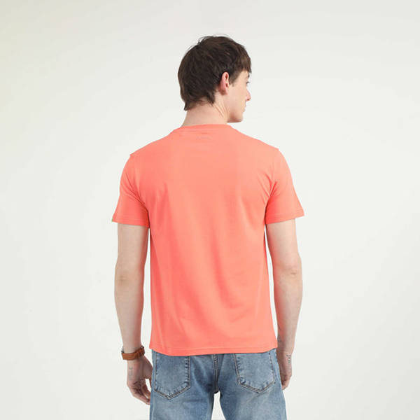Caslay Organic Crew Neck T-Shirt (Coral)-2
