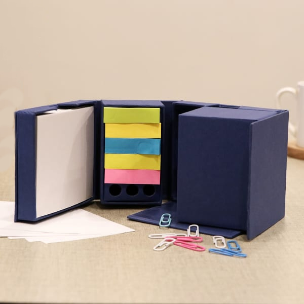 Cube Desk Stationery Set - Personalized Logo & Name-3