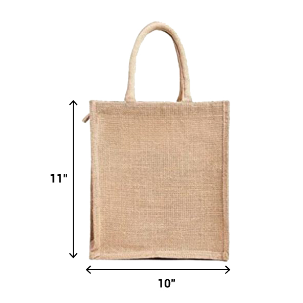 JUTELINE Eco-Friendly Jute Bag | Size - 10*11*5 inch-1