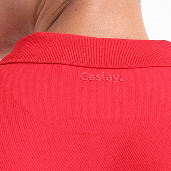 Caslay Organic Polo T-Shirt (Red)-4