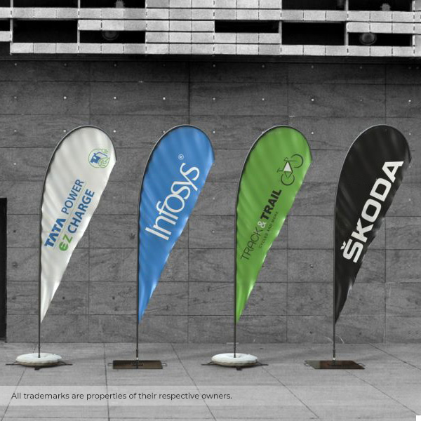 Customized Teardrop Flag for Event & Promotions-1