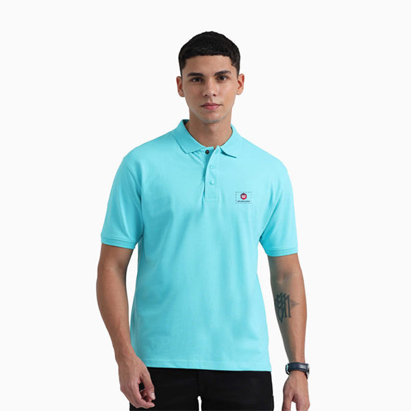 Caslay Organic Polo T-Shirt (Curracao Blue)