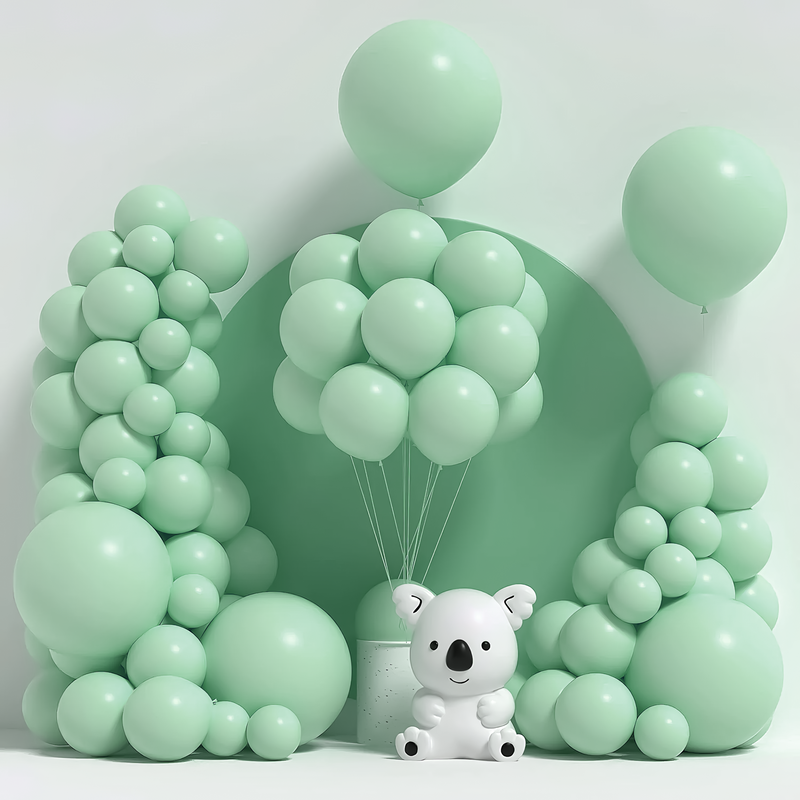 Pastel Green Balloons decoration for boys & girls-50 pcs