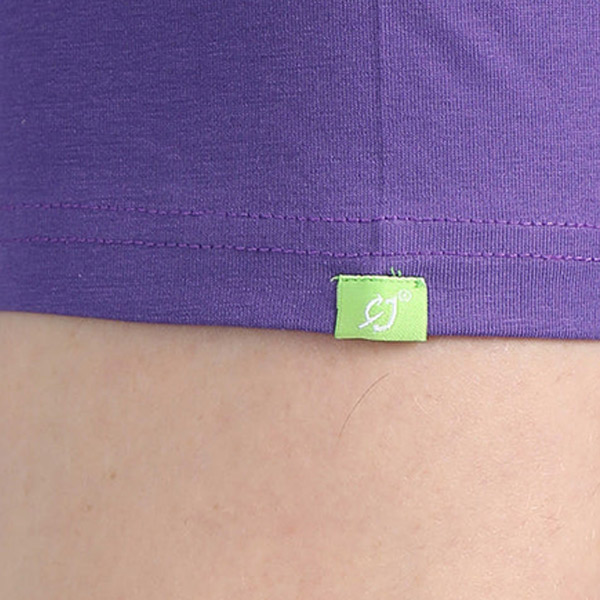 Caslay Organic Crew Neck T-Shirt (Prism Violet)-5