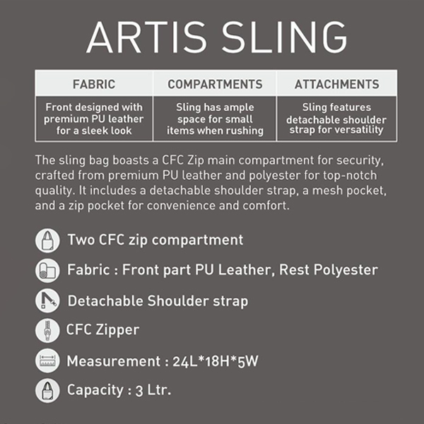 Jack & Jones Artis Sling Bag with Custom Logo - Black-2