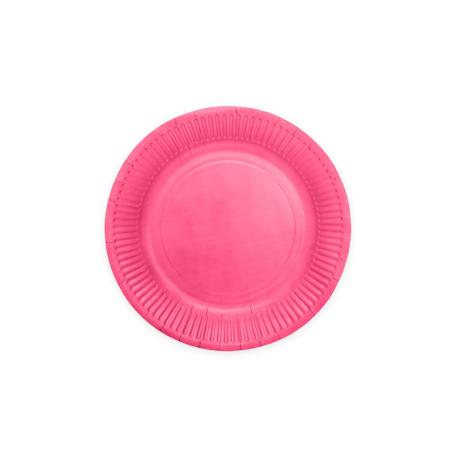 Premium Hot Pink Paper Plates 7 Inches - 8 Pc