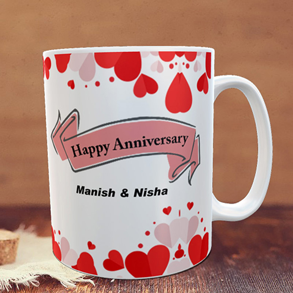 Personalized Anniversary Mug With Photo & Name-1