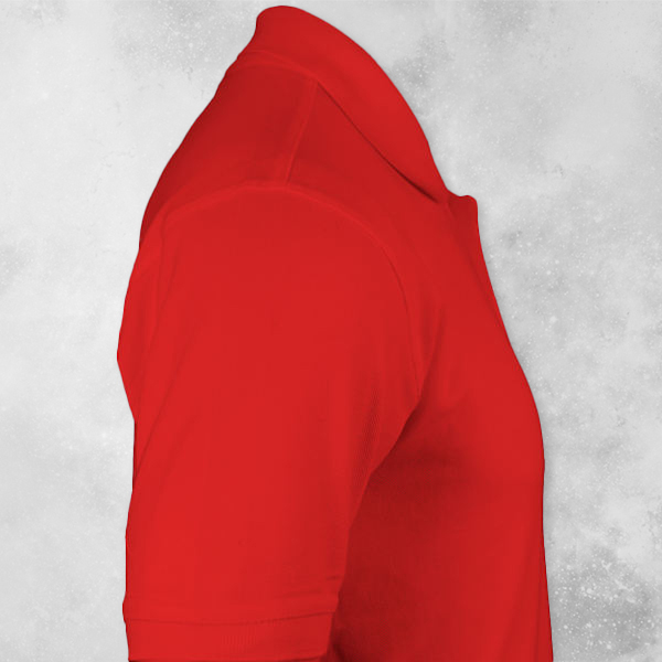 Titlis Polycotton Polo T-shirt for Men (Red)- Custom Logo Left Chest-2