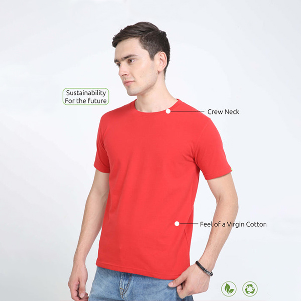 Caslay Crew Neck T-Shirt (Red)-2