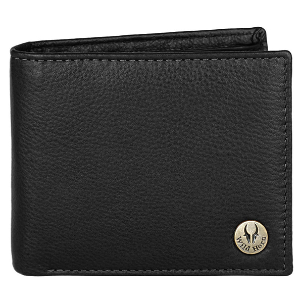 WILDHORN SCOTTSDALE Leather Wallet, Keychain & Pen – Premium Gift for Men (Black)-2