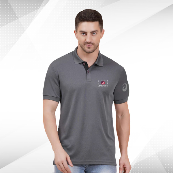 ASICS Premium Polo T-Shirt (Grey)