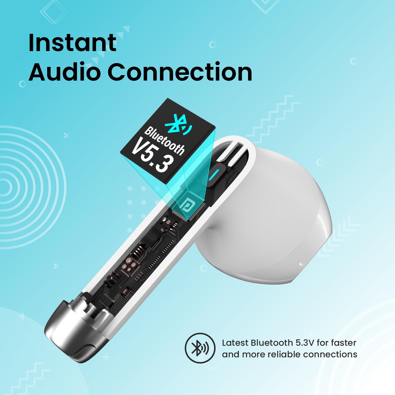 Portronics Harmonics Twins S9 Earbuds with Upto 30H Playtime (White)-6