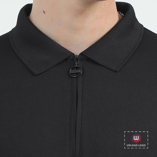 Caslay Quick Dry Polo T-Shirt (Black)-1