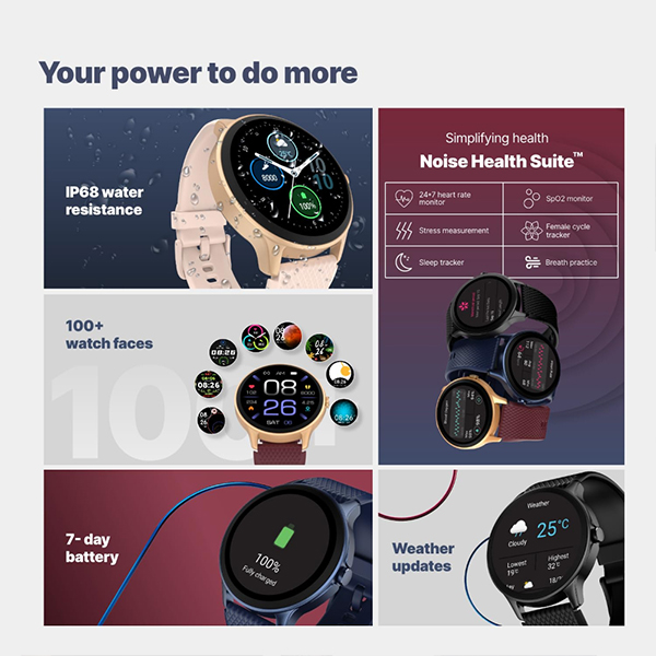 NoiseFit Curve Smart Watch 1.38" Display-3