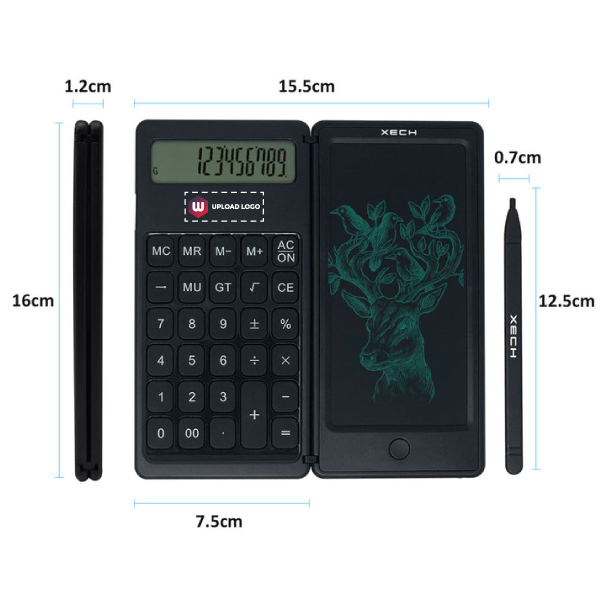 XECH   DigiFold - Calculator with Writing Pad-6