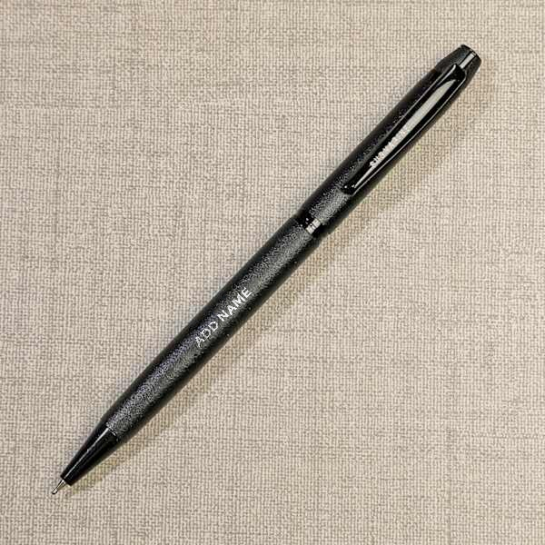 Matte Black Ballpoint Pen - Personalized with Name-1