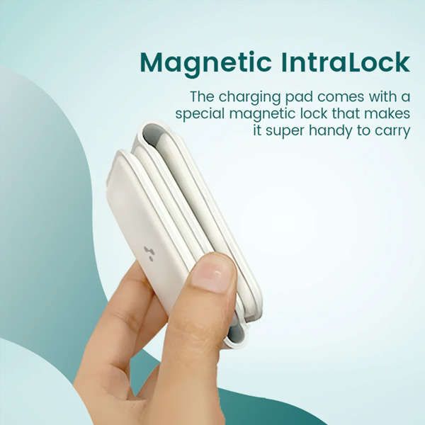 ambrane Aerosync Tripad 20W 3-in-1 Wireless Charger for iPhones, Smart Watch & Earbuds (Qi Charging, White)-2