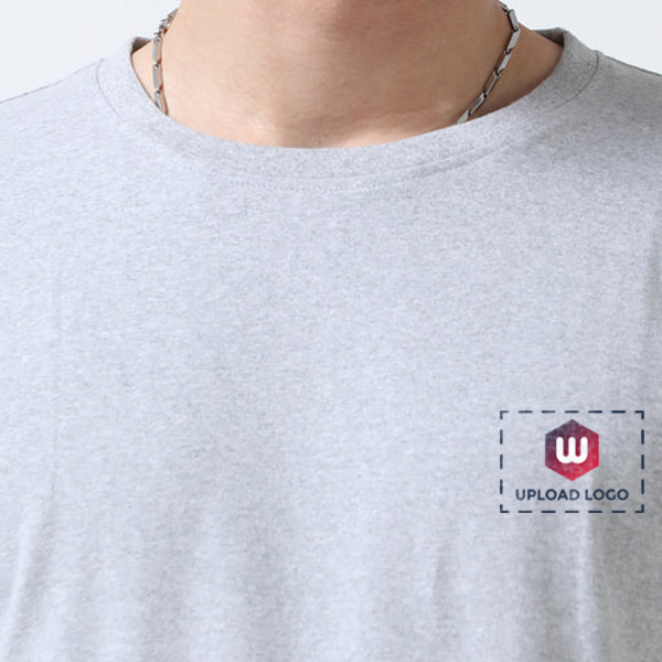 Caslay Crew Neck T-Shirt (Grey Melange)-5