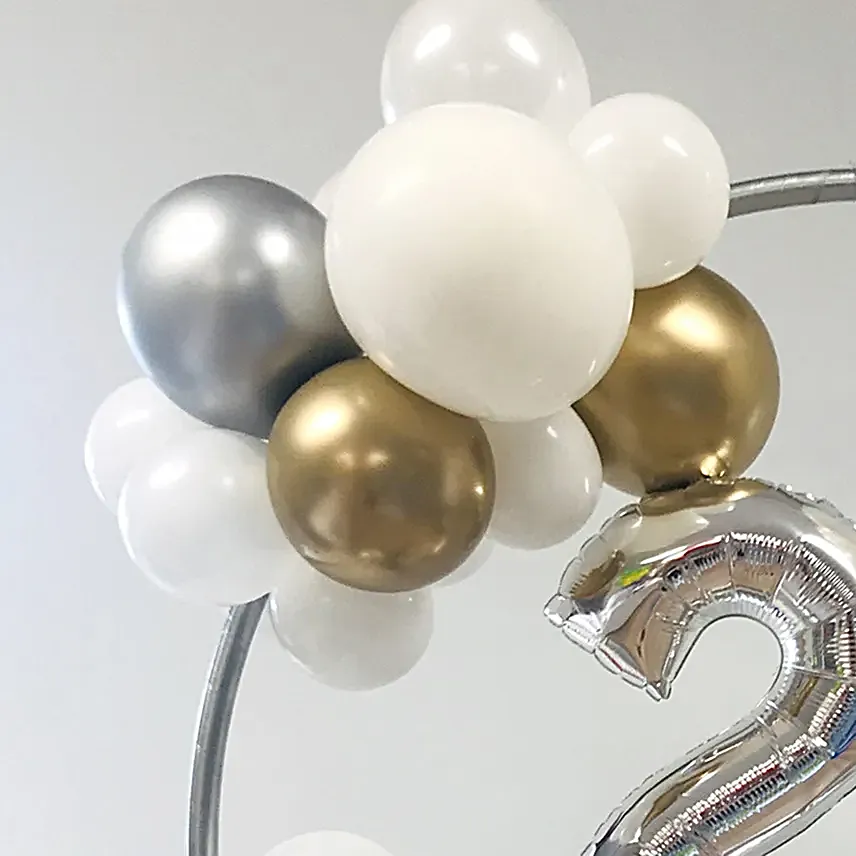 Personalized Cloudy Theme Balloon Ring-1