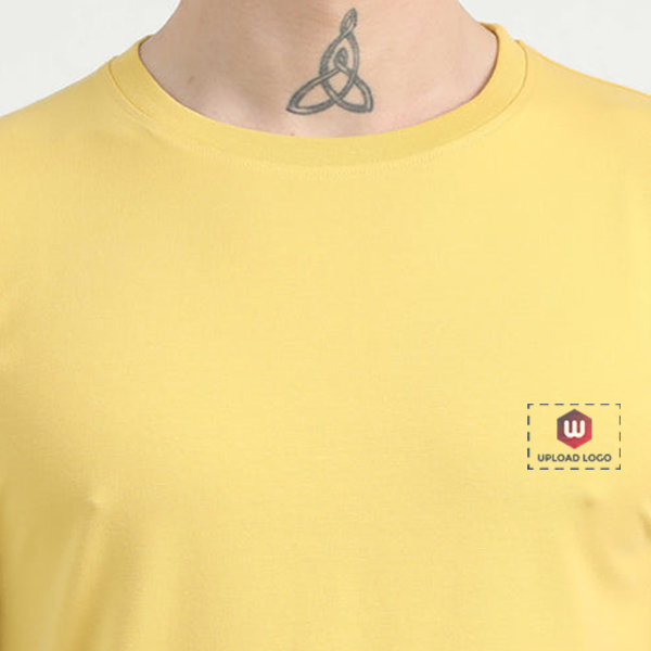 Caslay Organic Crew Neck T-Shirt (Mustard)-3