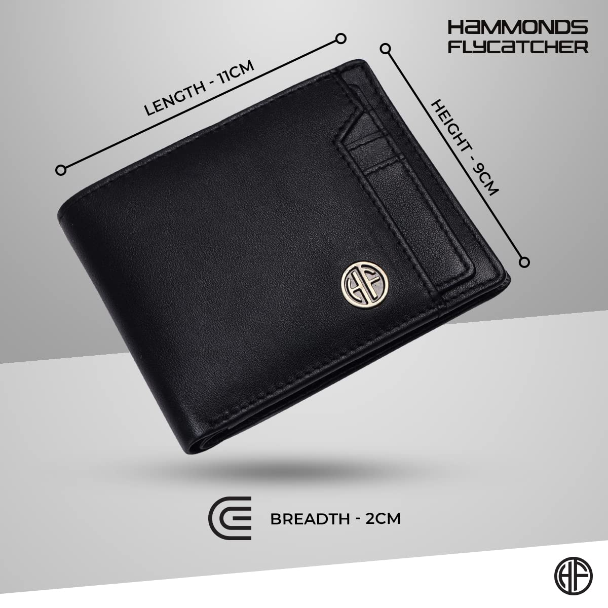 HF Men's Executive Leather Gift Set – Wallet, Keychain & Pen | Premium Corporate Gift (Ink Black)-4