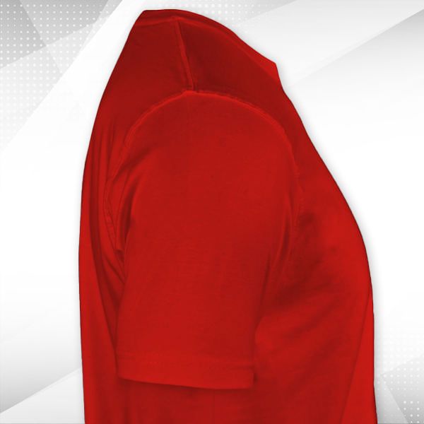 Ruffty Crew Neck Cotton T-shirt for Men Red - Custom Logo-1