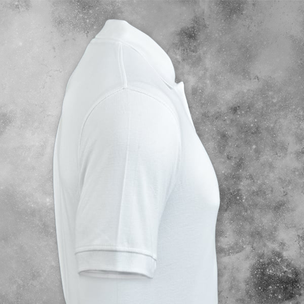 Six Degrees Cotton Polo T-shirt for Men (White) - Custom Logo Left Chest-2