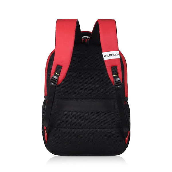 WILDHORN Munich Laptop Backpack (Red & Black)-3